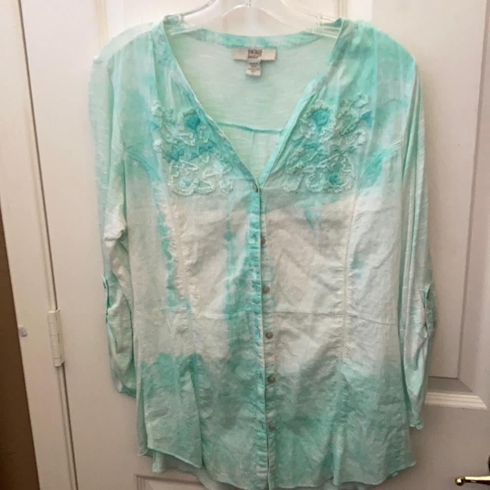 FINAL MARKDOWN VINTAGE America blouse large